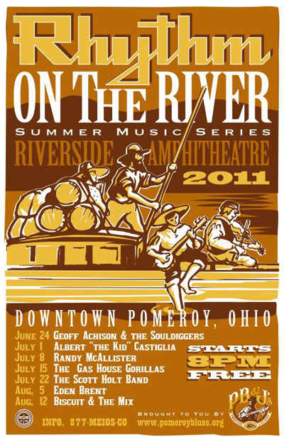Rythm on the River 2011 Poster Design